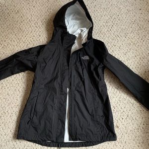Black North Face Rain Jacket